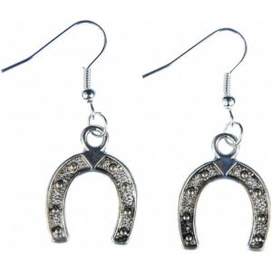 Kal-Fer &Agrave; Cheval Boucles D'oreille Cheval Argent Cowboy Sabots De Porte-Cl&eacute; Mini 22mm - Argent&eacute; De Bijoux &Agrave; La Mode Main I Boucles D'oreille - Neuf
