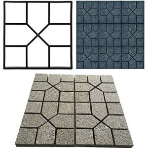 Mevronisshop-Moule De Trottoir À Béton Pour Allée Chemin Moule À Pavé Réutilisable En Plastique Moule À Pavage Diy Moule Béton Pour Jardin Moule De Béton De Chaussée 40 X 40 Cm - Neuf