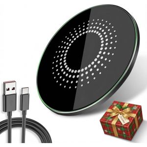 KALANKA-Chargeur sans Fil Qi15 W avec Charge Magn&eacute;tique Rapide Compatible avec Samsung/MogSafe/i-Phone16/15/14/13/12/11/X/XS/XR/Air-Pods 4/3/2/Pro - Neuf