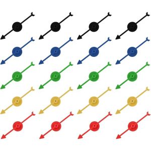 RVKAL-Jeu De Spinners En Plastique De Flèche,Flèche Spinner Dans,Spinner Jouet De Doigt,Spinners Vierges 5 Couleurs Flèches Rotatives,Jeu De Société Spinners À Main Jouets Soulagement Stress Anxiété, - Neuf