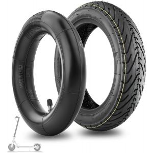 60/70-6.5 Offroad Tyre And Inner Tube, 10x2.5 Inch Wheel Accessory Electric Scooter, Durable Butyl Rubber Tires (Right Valve Frame) - Neuf