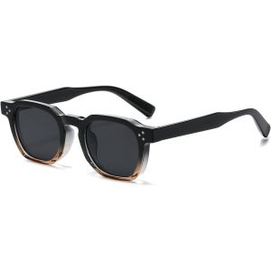 Lunettes De Soleil Hexagonale Femme Homme, Vintage Petites Lunette De Soleil Carré Retro Protection Uv400 - Neuf