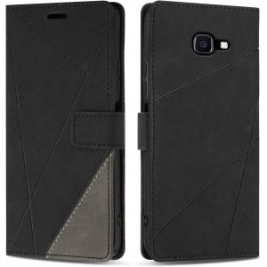 Kal-Etui Coque Pour Galaxy Xcover 4s, Protection Housse En Cuir Pu Portefeuille Livre Pour Galaxy Xcover 4s, Emplacements Cartes, Noir - Neuf