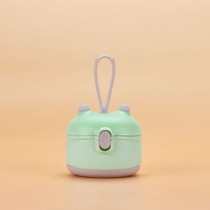 Distributeur De Lait En Poudre Vert, Distributeur De Lait En Poudre Pour Bébé, Boîte De Rangement De Lait, Boîte De Rangement De Collations D'extérieur, Avec Grattoir Et Cuillère - Neuf