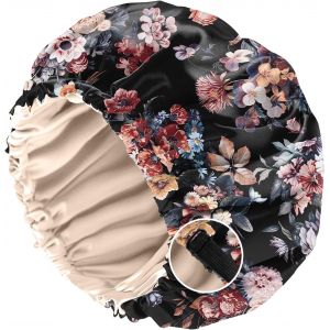 Bonnet Satin Cheveux Nuit, &Agrave; Double Couche R&eacute;glable Et Bandes &Eacute;lastiques Int&eacute;gr&eacute;es,Ce Bonnet Satin Combine Un Design Mignon Pour Femmes Et Filles (O11-Motif Vache L&eacute;opard) - Neuf
