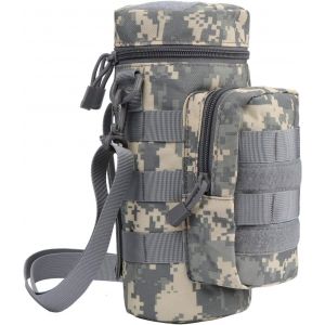 Kal-Tactique Molle L'eau Bouteille Sac, L'hydratation Transporteur Sac Avec Supplémentaire Accessoire Poche Et Détachable Épaule Sangle Pour Militaire Sport Randonnée Bicyclette - Neuf