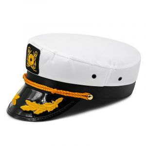 Le Capitaine Du Yacht Marins Chapeau De Snapback Réglable Mer Cap Costume Accessoire Bleu Marine (1 Pièce) - Neuf