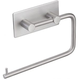 Porte-rouleau de papier toilette, porte-rouleau de papier toilette en acier inoxydable, porte-rouleau de papier toilette, porte-serviettes, pour armoire de toilette de salle de bain - Neuf
