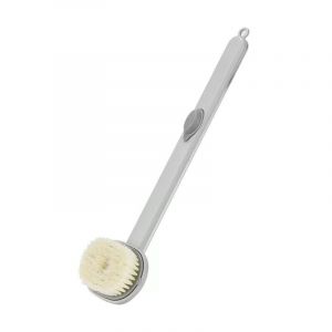 (Gris) Brosse De Douche Liquide À Long Manche, Brosse De Douche, Brosse De Douche À Bulles One Touch, Brosse De Douche Exfoliante, Améliore La Circulation Sanguine - Neuf