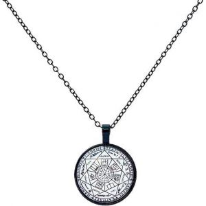Kal-Pendentif 7 Archanges Collier Noir Talisman Protection Occulte Puissant Amulette Porte-Bonheur Sceau Des Archanges Id&eacute;e Cadeau &Eacute;sot&eacute;risme &Eacute;nergie Positive - Neuf