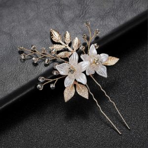 Peignes À Cheveux De Mariage En Forme De U Perle Pinces À Cheveux Accessoires Pour Femmes Ornements De Tête Bijoux Casque De Mariée Coiffure Outils De Conception - Neuf