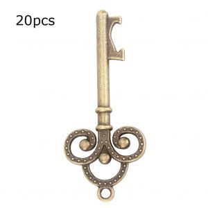 Hjlian Decapsuleur En Forme De Cle Avec Ficelle Pour Carte Et Etiquette, Ideal Pour Les Invites De Mariage (20 Pieces Seulement) - Neuf