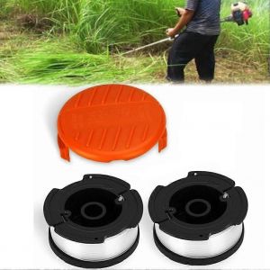Pour Black Decker Débroussailleuse Orange Capuchon + Bobine Ligne Pour V20 Stanley Fatmax 18V Débroussailleuse Coupe-bordures Remplacement de pièce - Neuf