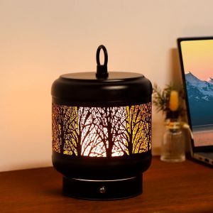 Rechargeable Wireless Portable Table Lamp, Battery Powered Light 3500mah, Led Night Light Outdoor Dimmable In 3 Steps For Home, Patio, Camping, Gifts - Neuf
