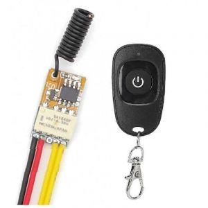 Enregistrement des contacts du mini relais à bouton-poussoir Commutateurs sans fil RF DC3.7V-12V 433Mhz Mini télécommande pour la maison intelligente - Neuf