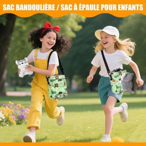 Panier De V&eacute;lo Enfant Avant Avec Peluche,Sac De V&eacute;lo &Eacute;tanche Avec Bretelles,Sac Guidon Pour V&eacute;lo Enfant Tricycle Trottinette.[O377] - Neuf