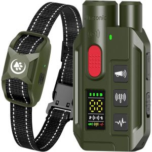 Chenquansarl-Collier De Dres Pour Chiens, Collier Électrique Chien Avec Télécommande 1000m, Étanche Ip67, Batterie Longue Durée Avec Adapté À 2 Chiens ¿ Pour Un Entraînement Pratique Et Efficace - Neuf