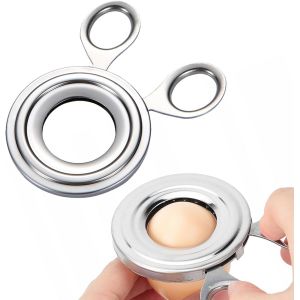 Stainless Steel Egg Cutter,Egg Opener,Silver Shell Egg Cutter,Egg Opener,Egg Cutter Shell,Egg Cutter Shell,Egg Cutter for Egg Kitchen Accessories - Neuf