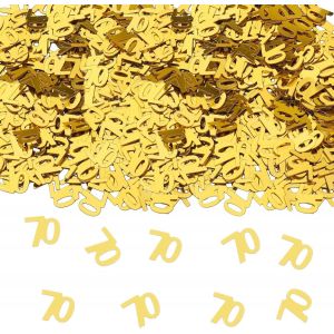 Lot de 500 Confettis Décoratifs Dorés pour 70e Anniversaire Homme Femme - Décoration Table Canon à Confettis - Neuf
