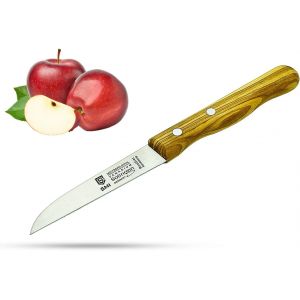 Mevronisshop-Couteau Office Solingen Couteau &Agrave; &Eacute;plucher Manche En Bois D'olivier Couteau Cuisine Couteau &Agrave; Fruits Couteau &Agrave; L&eacute;gumes Made In Germany - Neuf