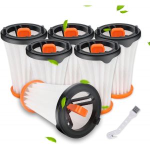 Lot De 6 Filtres Pour Aeg Cx7-1 Electrolux Rapido & Ergorapido Aspirateur Filtre De Rechange Accessoires De Rechange Remplacement Aeg Aef 144 & Electrolux Ef144[SSE7115634] - Neuf