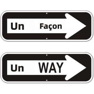 Panneau Sens Interdit 2 Pieces, Signe Sens Unique Fleche Droite Reflechissant pour Rue Exterieur, 18x6 Pouces Aluminium Metal Sans Rouille Impermeable Facile a Installer - Neuf