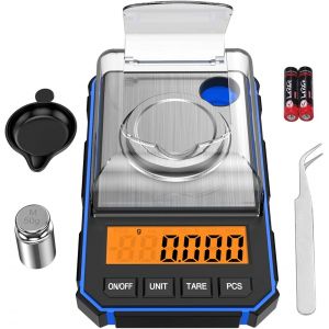 Balance Num&eacute;rique De Poche 50g/0.001g, Balance Milligramme, Balance De Laboratoire Haute Pr&eacute;cision Avec Poids De Calibrage 50g, Pince &Agrave; Epiler, Plateau De Pes&eacute;e, Fonction Tare, Lcd, 6 Unit&eacute;s - Neuf