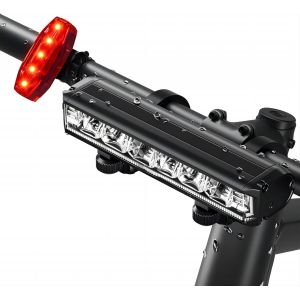 Sept-Lumiere Velo, Lampe Velo Avant Et Arriere Usb Rechargeable, Ultralégère En Aluminium Eclairage Velo Led Puissantes, Ipx5 Phare Velo Et Feu Arriere Velo Accessoires Pour Vtt, Vtc, Route - Neuf