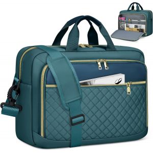 Sacoche pour Ordinateur Portable Femme 17.3 Pouces Grand Sac Pc Portable Housse Ordinateur Imperméable Mallette Sacoche Bandoulière Sacoche Porte Document pour Travail Affaires Université.[U735] - Neuf