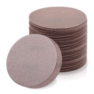 Lot de 50 disques abrasifs 125 mm Velcro grain 240 pour bois, spatule, plastique, vernis, ponçage sans poussière - Neuf