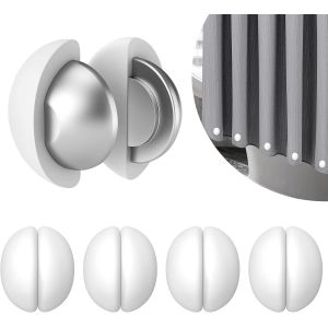 Poids pour rideau de douche, aimants antirouille, aimants puissants recouverts de silicone, empêchant les doublures de s'envoler. Clips - Neuf