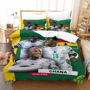 Qatar Housse De Couette De La Coupe Du Monde Ghana | Housse De Couette Souvenir De C&iquest;&iquest;L&iquest;&iquest;Bration | &iquest;&iquest;Quipes De Pays Pour La Coupe Du Monde Double&pound;&iquest;Xcm&pound;&copy; - Neuf