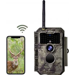 ChenQuanSarl-Caméra De Chasse Wifi 48Mp 1296P Vidéo Avec Contrôle Bluetooth Vision Nocturne De 23M Et Détection De Mouvement Ip66 Étanche Pour La Faune, Sécurité De La Cour Arrière - Neuf