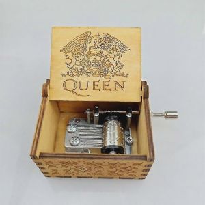 Bo&icirc;te &agrave; musique Manivelle grav&eacute;e Bo&icirc;te &agrave; musique Cadeau personnalisable pour fille - Neuf