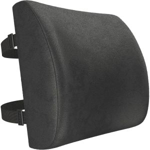 Coussin De Soutien Lombaire,Support Ergonomique Maintien Du Dos En Mousse &Agrave; M&eacute;moire De Forme,Corrige La Posture,Pour Voiture Bureau Chaise Fauteuil,Housse Lavable (Gris Fonc&eacute;).[C22] - Neuf