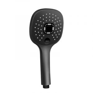 Pommeau de Douche Haute Pression, 3 Mode Pommeau Douche Economiseur d'eau et Bouton de l'interrupteur, ABS Pommeau Douche Noir Mat et Douches à Main - Neuf