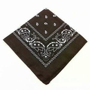 2025 Mode Hip Hop Bandana Carr&eacute; Foulard 54cm * 54cm Noir Rouge Bandeau Imprim&eacute; Pour Femmes/Hommes/Gar&ccedil;ons/Filles - Neuf