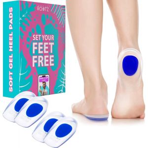 Kalanka-Rootz&reg; | 2 Paires De Talonnettes En Silicone Pour &Eacute;pine Calcan&eacute;enne | Semelle Gel "Shock Absorber" Pour Soulager La Douleur Du Talon Et La Fasciite Plantaire | 4 Pi&egrave;ces/ 2 Paires (S 35-41) - Neuf