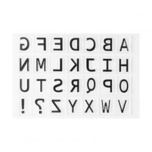 Alphabet Chiffres Sceau Transparent Silicone Stamp Pour Scrapbook DIY (Y2 Capital) - Neuf