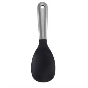 Cuill&egrave;re &Agrave; Riz En Silicone En Acier Inoxydable,Flexibilit&eacute; De La Po&ecirc;le Antiadh&eacute;sive,Trou De Suspension Solide,Cuiseur &Agrave; Riz,Cuill&egrave;re &Agrave; Riz,Fournitures De Cuisine (1 Pi&egrave;ce,Bl - Neuf