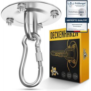 Crochet De Plafond Pour Sac De Frappe - Charge Maximale : 500 Kg - Support De Sac De Frappe R&eacute;sistant Aux Bombes - Support De Plafond Id&eacute;al Pour La Suspension De Sac De Frappe - Avec - Neuf