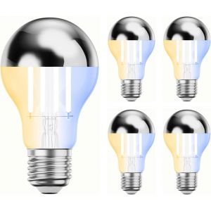 Ampoule Led E27, G125, Blanc Chaud (2700 K), 6,7 W, 660lm, Miroir De Tête (Noir) - Neuf