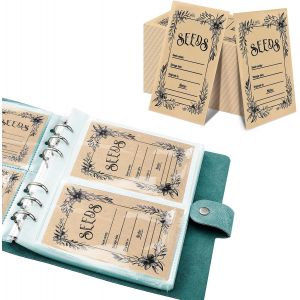 ASFASFq-Lot de 100 enveloppes de stockage de semences, enveloppes de stockage de graines pour graines de jardin, organiseurs de stockage de graines pour légumes, enveloppes réutilisables (Le livre ve - Neuf