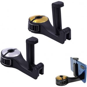 Siège Arrière Voiture Crochets Crochet Siège Auto Plastique Crochet Dossier Siège Voiture Support Téléphone Portable Pour Sacs À Main Suspension,Téléphone Portable,Portefeuilles,Petit Article(2pc) - Neuf