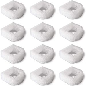 Filtre En Mousse De Rechange Accessoire (Pack De 12) Pour Fontaine &Agrave; Eau Pour Chat Chien Animaux- Compatible Avec Fontaines En C&eacute;ramique Et Fontaines Drinkwell 360 En Acier - Neuf