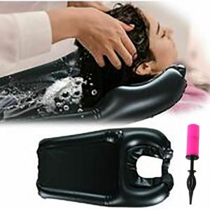 Gonflable Cheveux Rondelle Gonflable Cheveux Lavabo Shampooing Pad Portable Shampooing Bassin Pour Les Femmes Enceintes, Blessé, Cloué Au Lit, À La Maison, Facile À Nettoyer - Neuf