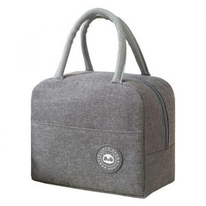 GOGOU&reg; Sac isotherme repas sac &agrave; lunch portatif sac isotherme repas sac de d&Eacute;jeuner en aluminium rembourr&Eacute; pour &Eacute;tudiants-gris - Neuf