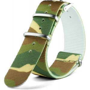 Eryi-Nato Strap G10 Bracelet De Montre Militaire En Nylon Parachute Français Pour Homme Et Femme 18 Mm, 20 Mm, 22 Mm, 24 Mm - Neuf