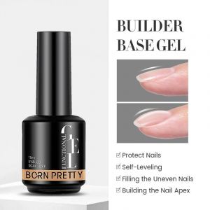 Born Pretty 15ml Fonction Base De Gel Super Couche De Finition Gel De Renfort Gel De Base En Caoutchouc Tremper Le Vernis Semi-Permanant Uv Led.Bulider Base Gel. - Neuf