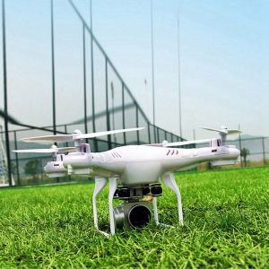 Drone Quadricoptere Wifi Rc, Maintien D'altitude, Mode Sans Tete, Avec Camera Hd 0,3 Mp, Blanc - Neuf